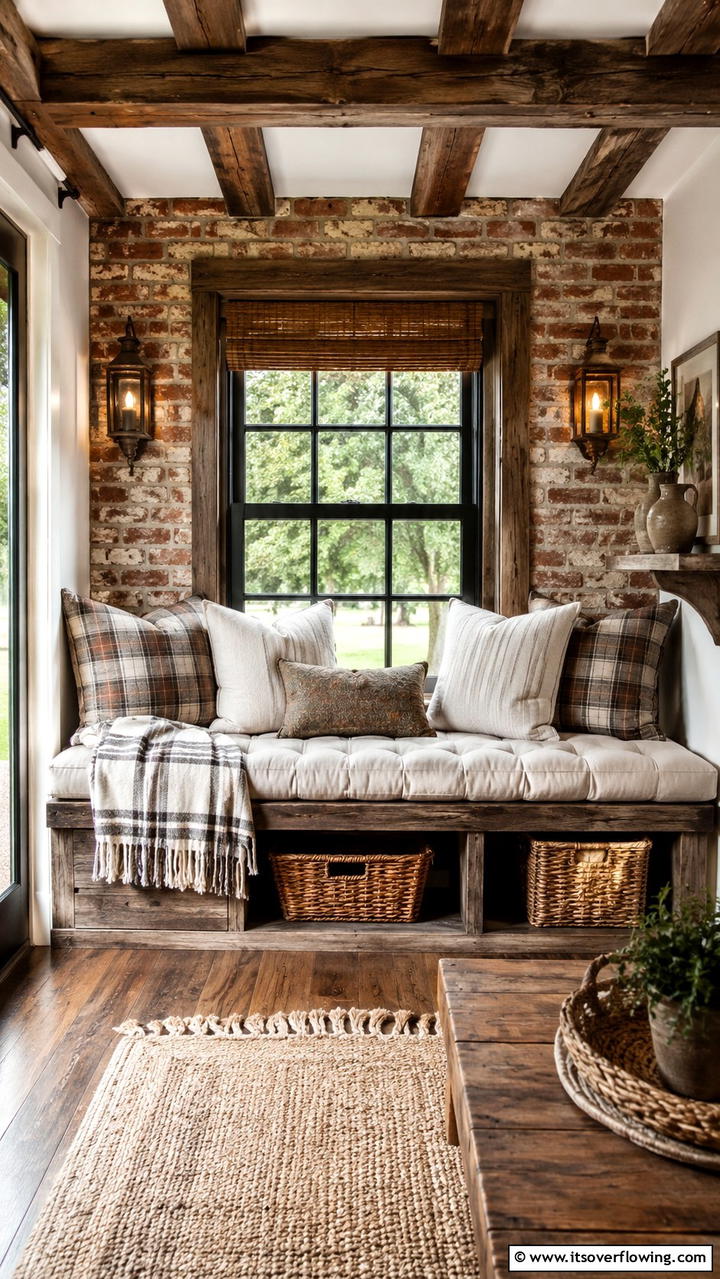 Rustic Window Alcove - 21 Cozy Window Seat Ideas for Reading Nooks and Storage