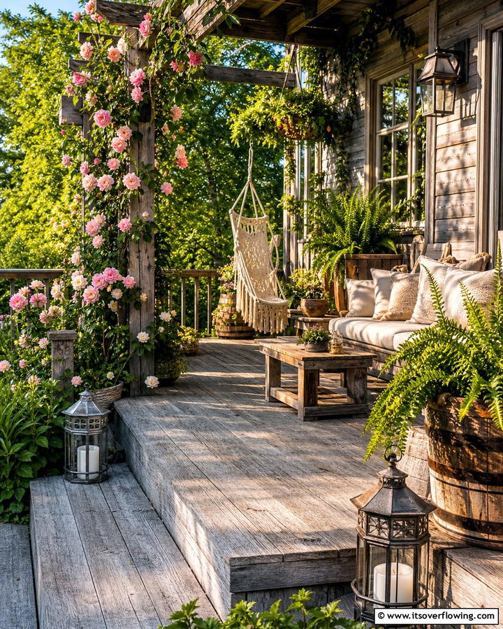 Rustic Wood Decking - 25 Deck Flooring Ideas for a Beautiful Outdoor Space
