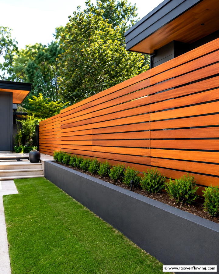 Rustic Wood Privacy Fence - 30 Backyard Fence Ideas for Style and Functionality