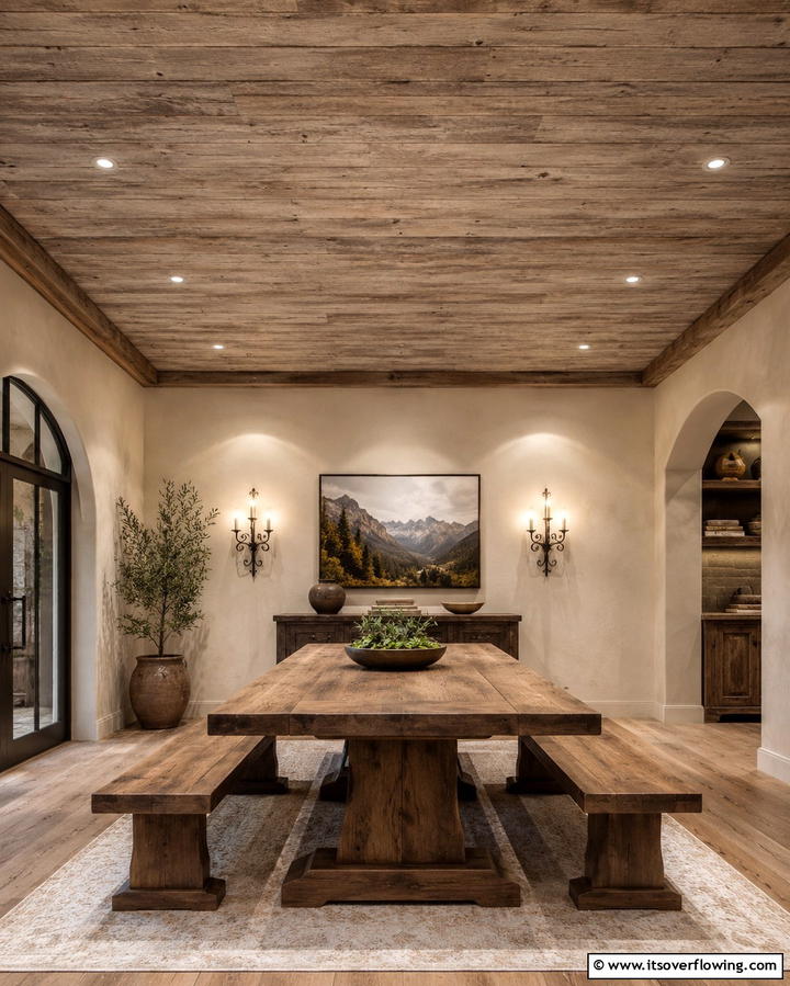 Rustic Wood Texture - 30 Artistic Ceiling Murals to Inspire Unique Interior Designs