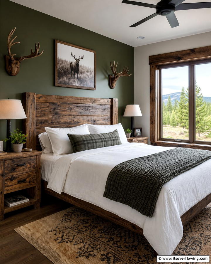 Rustic Wooden Accents - 25 Hunting Room Ideas for the Ultimate Sportsman’s Retreat