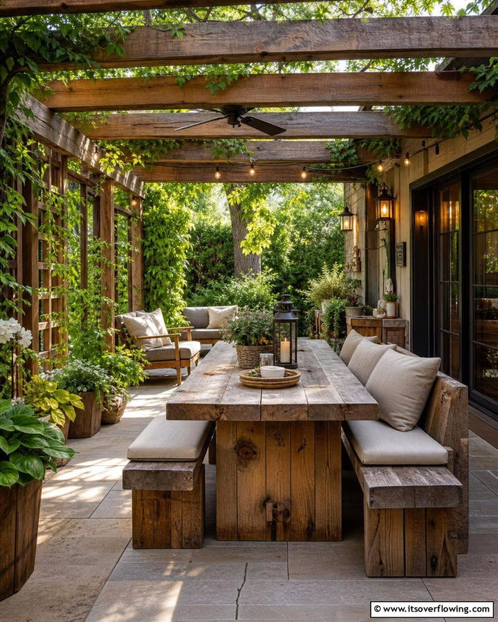 Rustic Wooden Accents - 21 Patio Decor Concepts to Refresh Your Outdoor Living Area