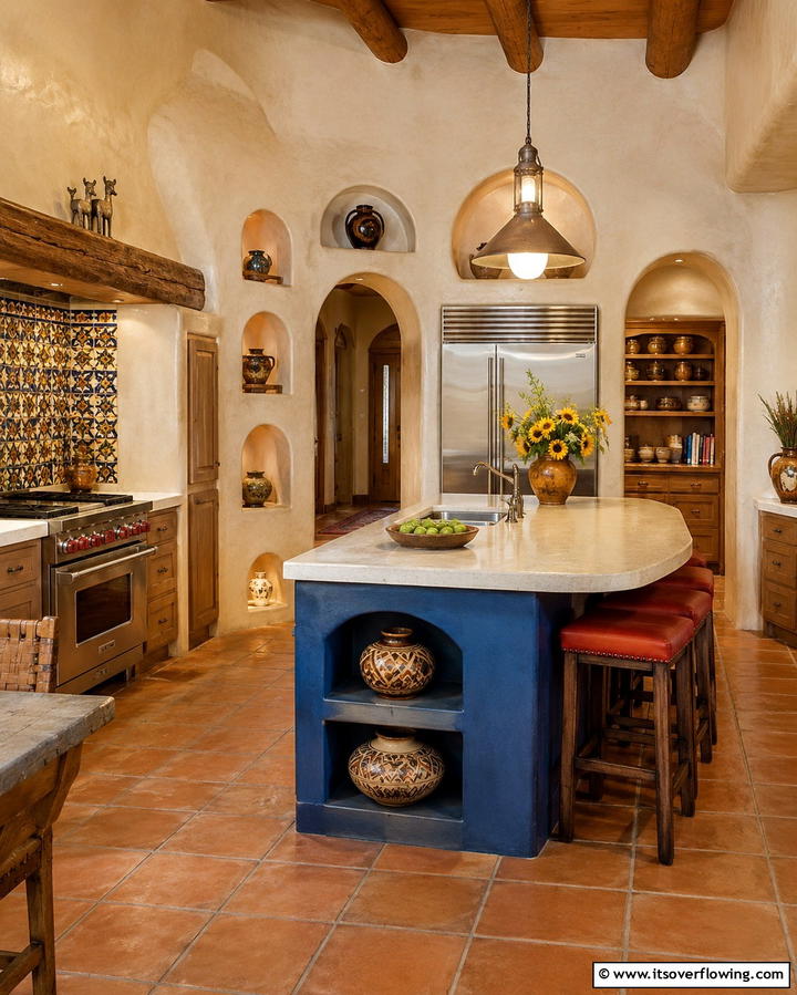 Rustic Wooden Cabinets - 25 Southwestern Kitchen Ideas for a Warm Appeal