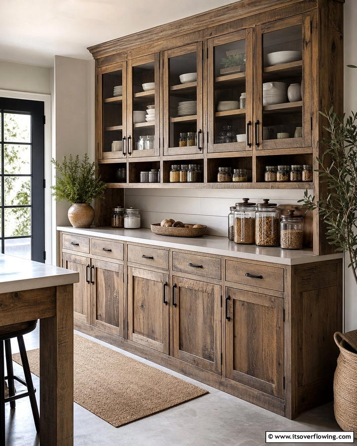 Rustic Wooden Cabinets for Storage - 25 Farmhouse Laundry Room Ideas for Function and Style