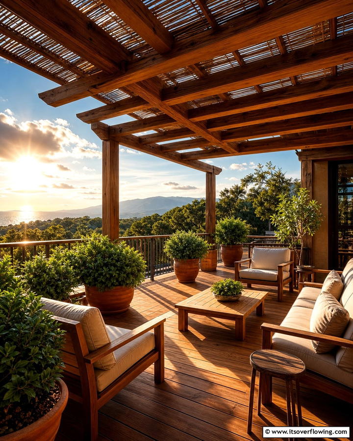 Rustic Wooden Deck - 25 Terrace Design Ideas for Outdoor Living