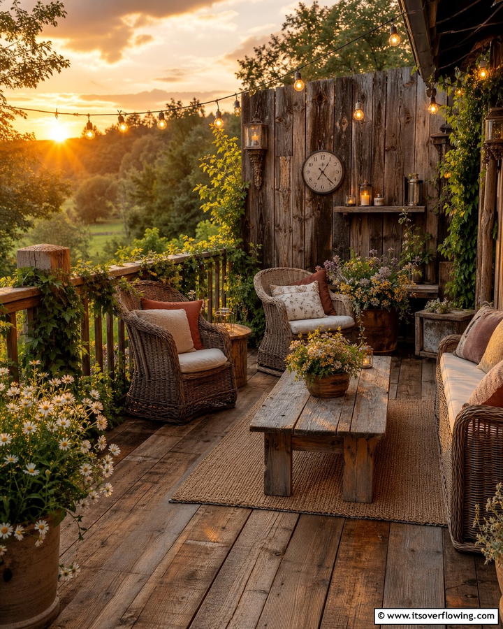 Rustic Wooden Deck Retreat - 21 Patio Deck Designs to Elevate Your Outdoor Living Space