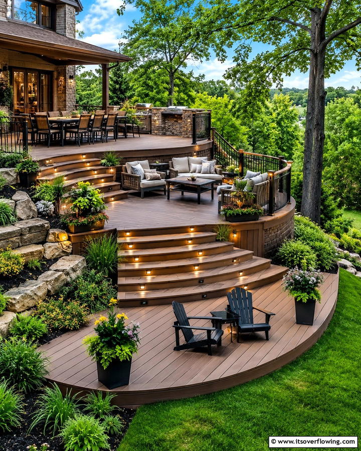 Rustic Wooden Decks for Natural Charm - 30 Large Deck Ideas for Expansive Outdoor Living Spaces