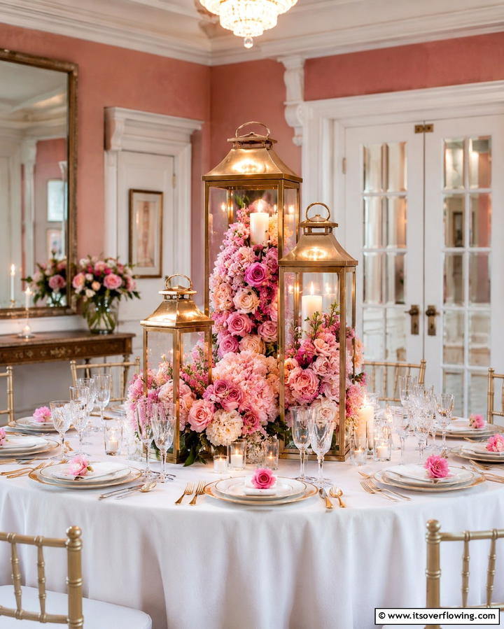 Rustic Wooden Lanterns with Twinkle Lights - 20 Unique Lantern Centerpiece Ideas for Any Occasion