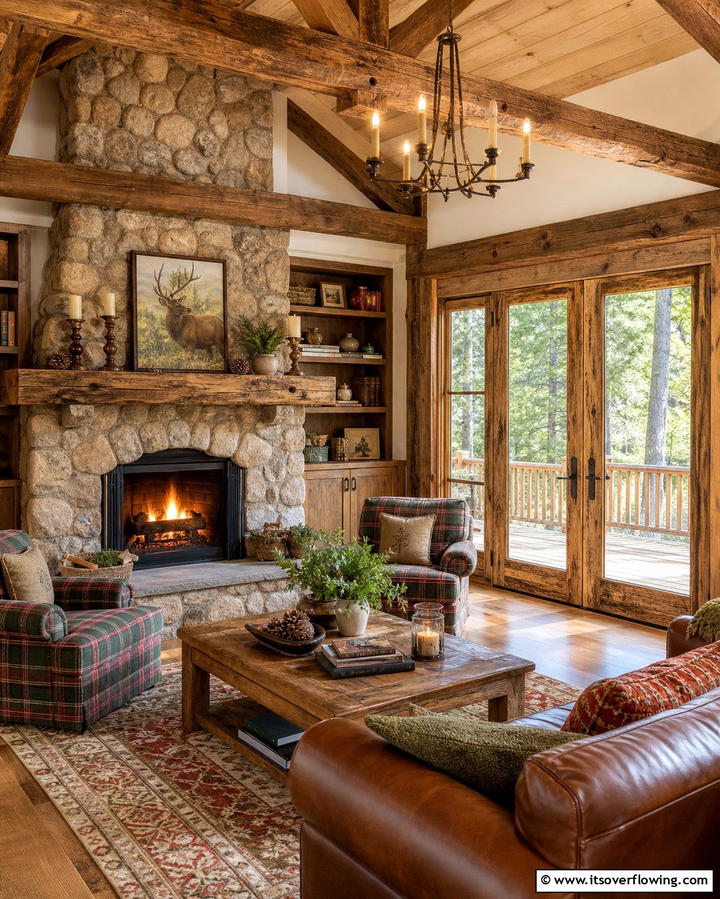 Rustic Wooden Patio Doors - 25 Patio Door Ideas to Brighten Your Home