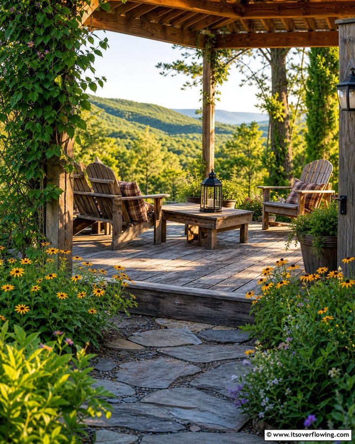 Rustic Wooden Retreat Deck - 21 Backyard Deck Ideas to Elevate Your Outdoor Living Space