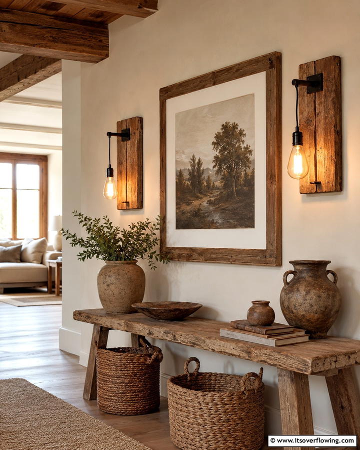 Rustic Wooden SconcesExact - 30 Bedroom Wall Sconce Ideas for Ambiance & Space-Saving