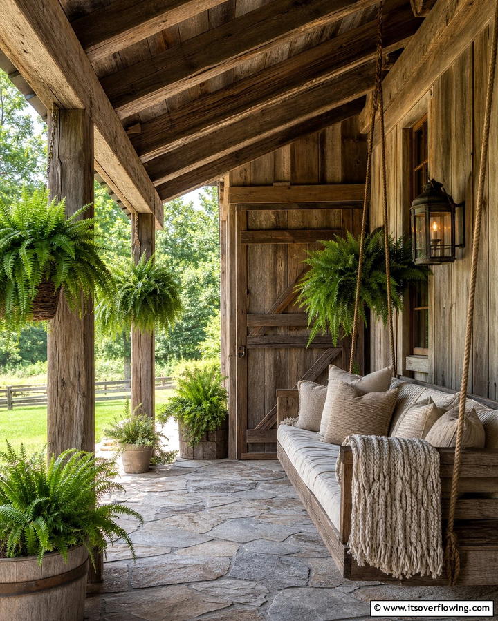 Rustic Wooden Shed Roof Porch - 25 Shed Roof Porch Design Ideas for Cozy Spaces