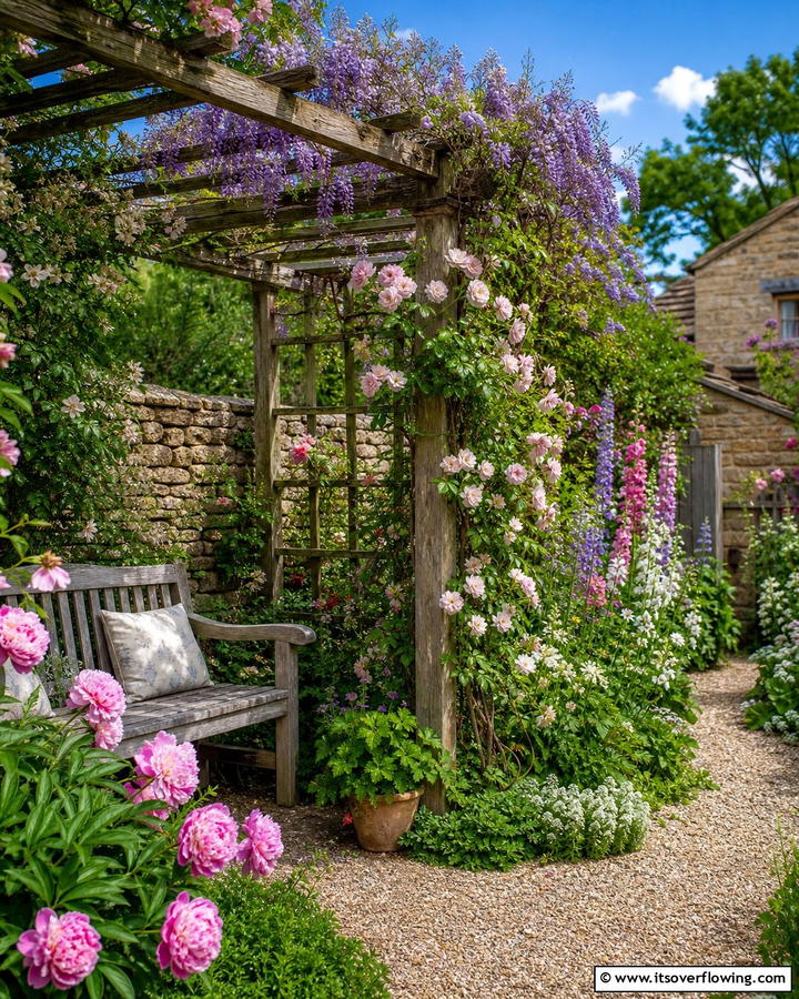 Rustic Wooden Trellis - 20 Trellis Ideas for Privacy in Your Outdoor Space