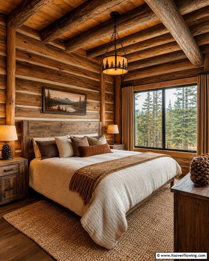 Rustic Wooden Walls - 25 Cozy Cabin Bedroom Ideas for a Rustic Escape