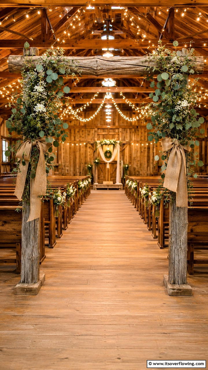 Rustic Wooden Wedding Arch - 21 Beautiful Wedding Arch Ideas for Ceremony Backdrops