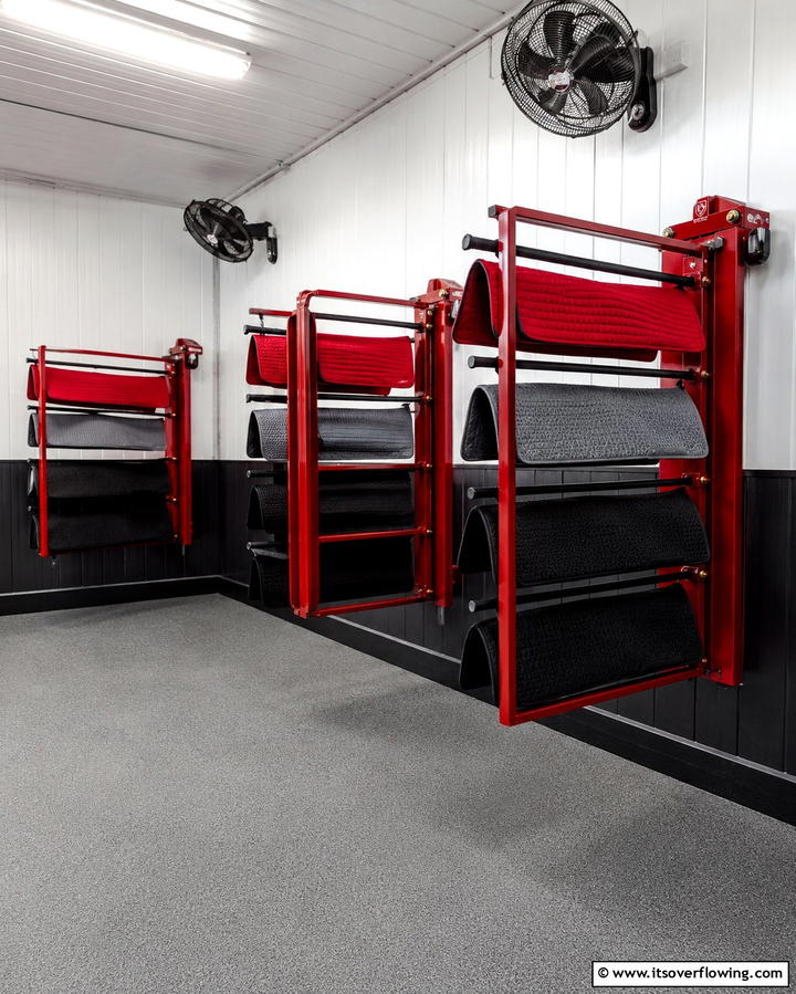 Saddle Pad Hangers - 30 Functional Tack Room Organization Solutions