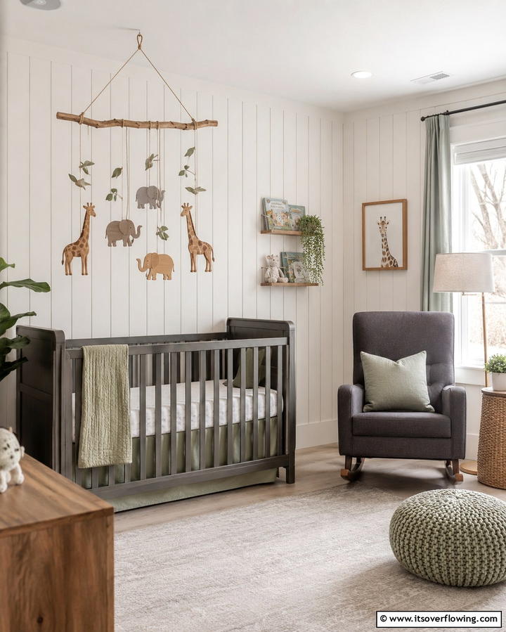 Safari Animal MobileOne - 30 Safari Nursery Decor Ideas for Adventurous Baby Rooms