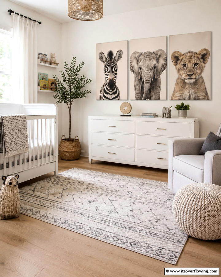 Safari Animal Wall Art - 30 Safari Nursery Decor Ideas for Adventurous Baby Rooms