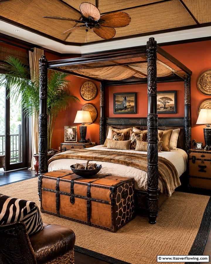 Safari Inspired Furniture - 30 Jungle-Themed Bedroom Ideas- Wild & Whimsical Decor