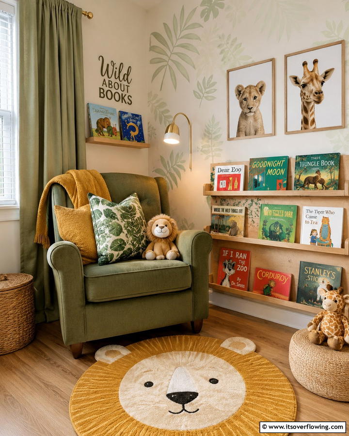 Safari Storybook Nook - 30 Safari Nursery Decor Ideas for Adventurous Baby Rooms