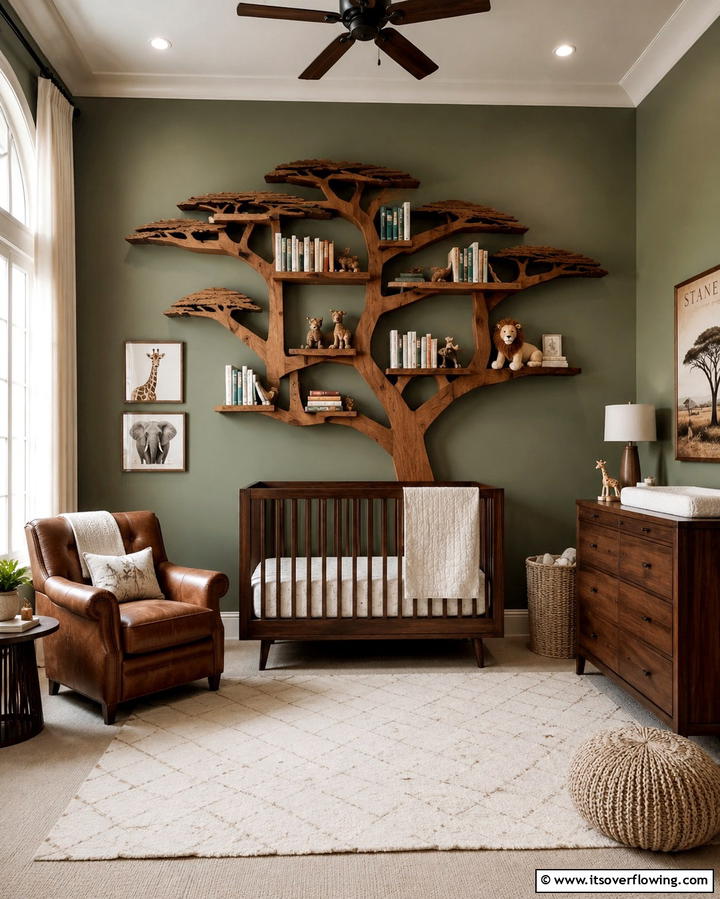 Safari Themed Bookshelf - 30 Safari Nursery Decor Ideas for Adventurous Baby Rooms