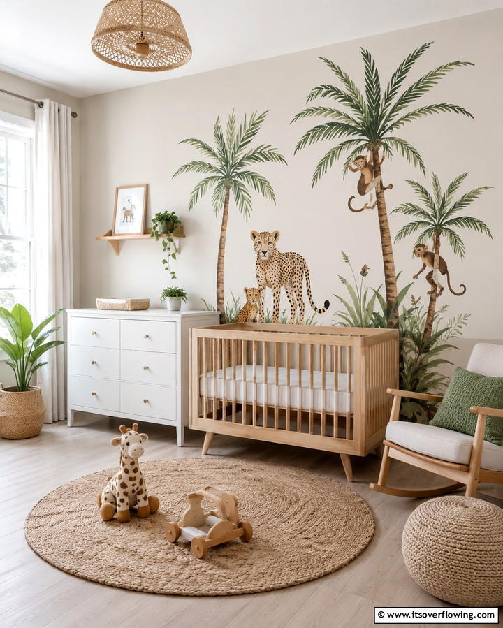 Safari Themed Wall Decals - 30 Safari Nursery Decor Ideas for Adventurous Baby Rooms
