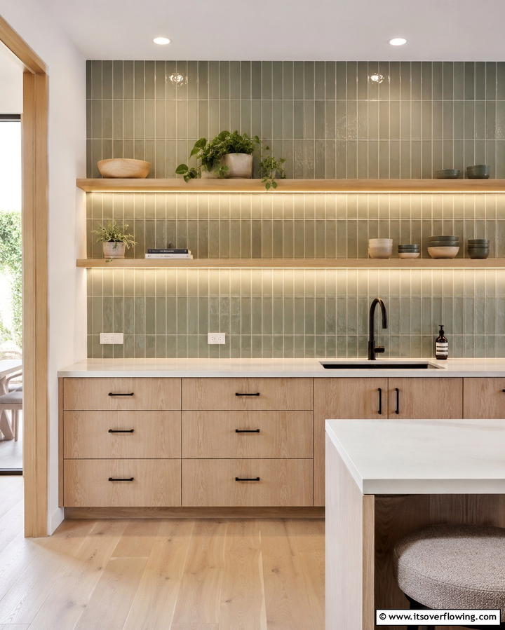 Sage Green Backsplash Tiles - 25 Sage Green Kitchen Ideas for a Fresh and Inviting Space