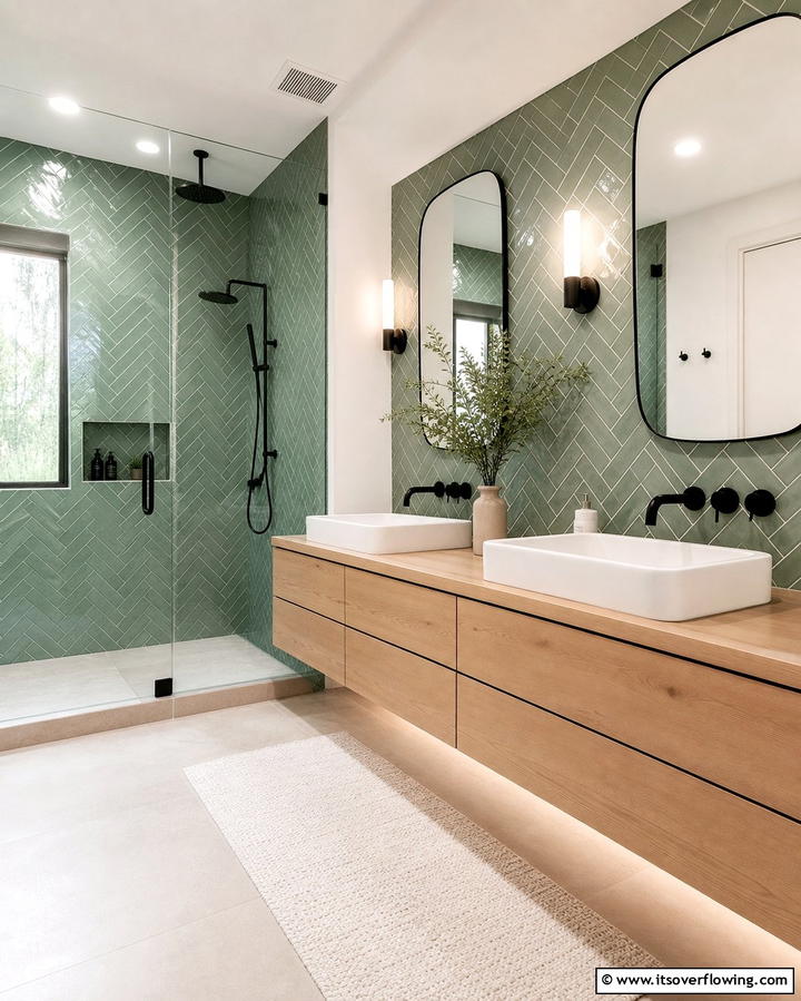 Sage Green Bathroom TilesExact - 25 Sage Green Decor Ideas for a Calming and Stylish Home