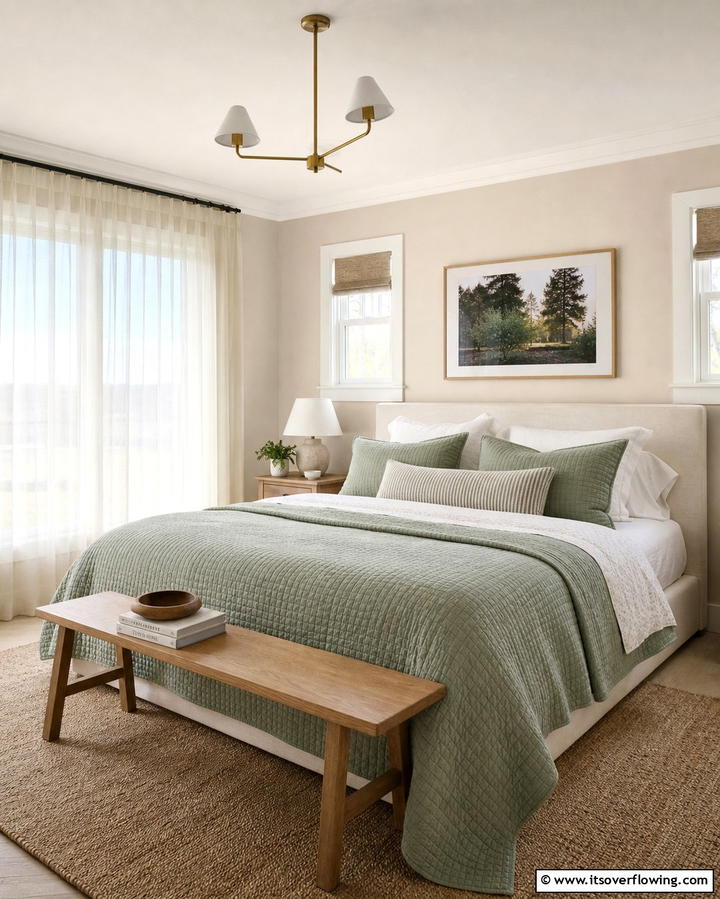 Sage Green BeddingOne - 25 Sage Green Decor Ideas for a Calming and Stylish Home