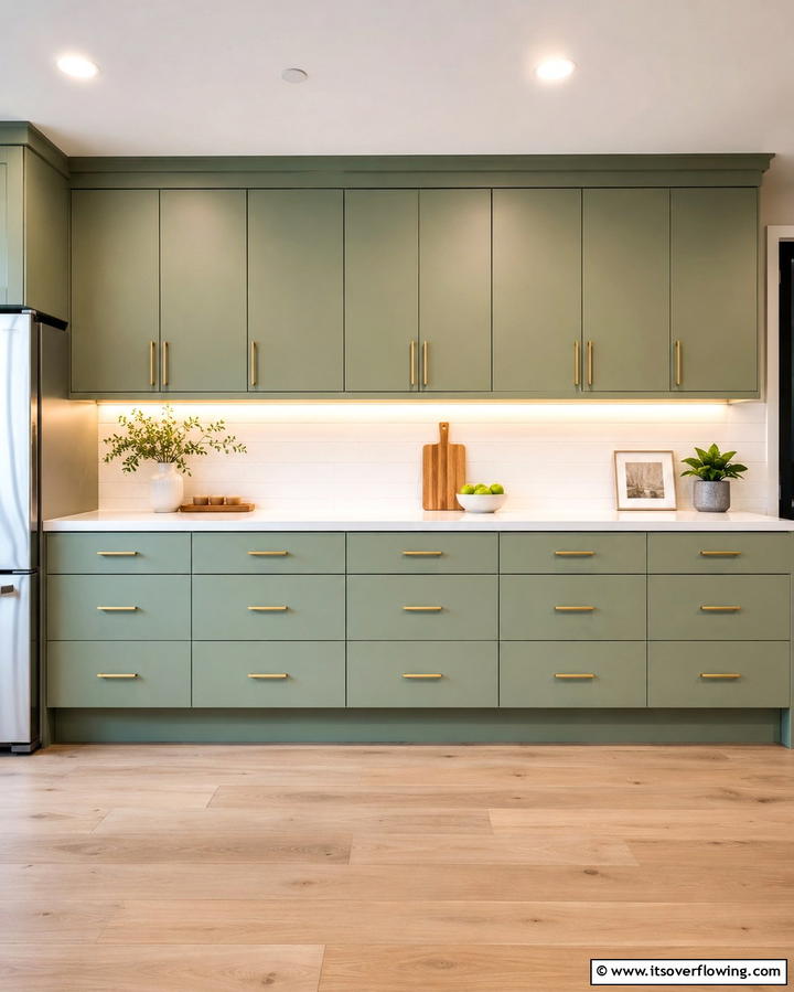 Sage Green Cabinets - 25 Sage Green Laundry Room Ideas for a Fresh Look