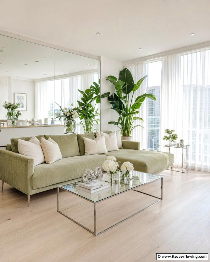 Sage Green Couch with Natural Light - 20 Stylish Sage Green Couch Living Room Ideas