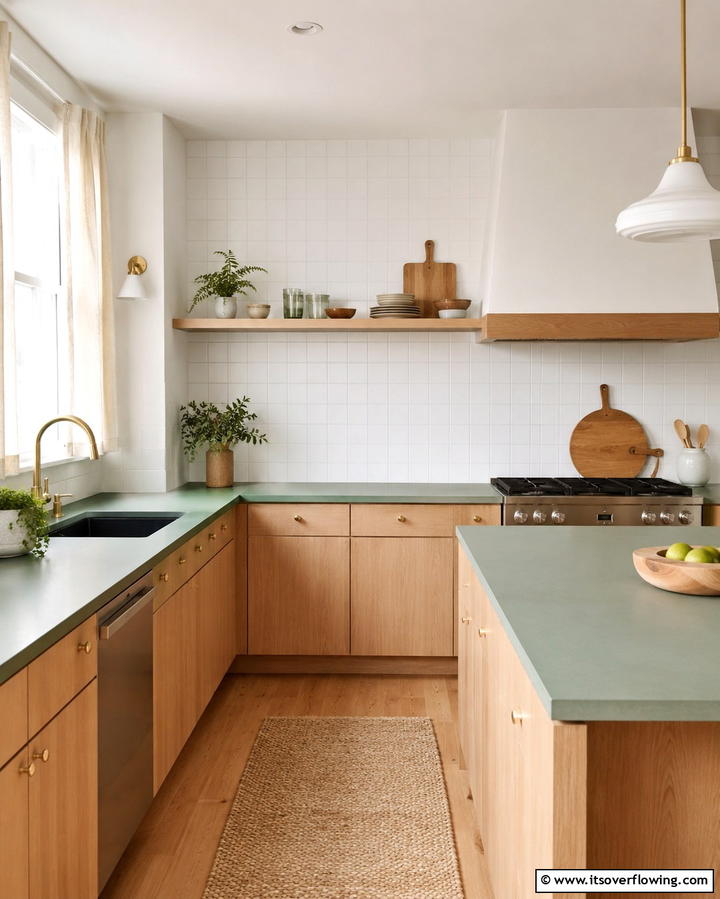 Sage Green Countertops for a Subtle Refresh - 25 Kitchen With Green Countertops Ideas for Freshness
