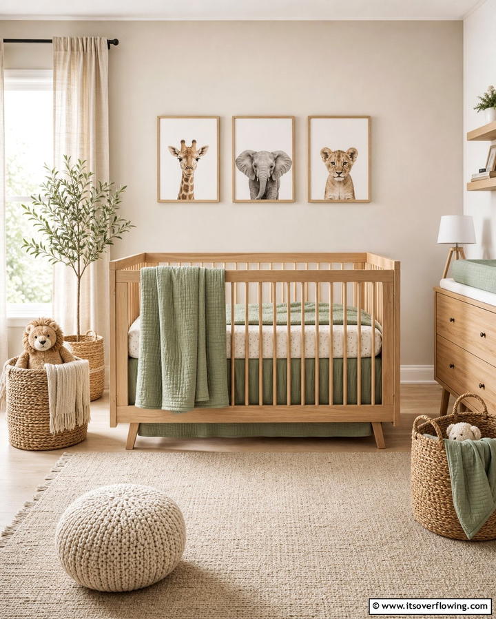 Sage Green Crib Bedding - 25 Sage Green Nursery Ideas for a Peaceful Baby Room