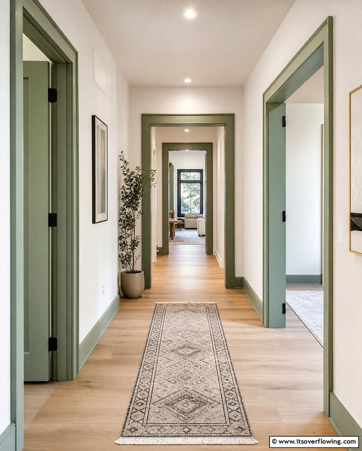 Sage Green Door Frames - 25 Sage Green Decor Ideas for a Calming and Stylish Home