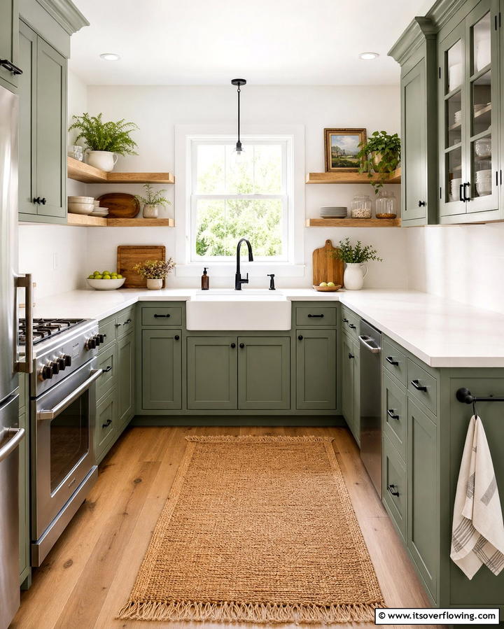 Sage Green Kitchen CabinetsOne - 25 Sage Green Decor Ideas for a Calming and Stylish Home