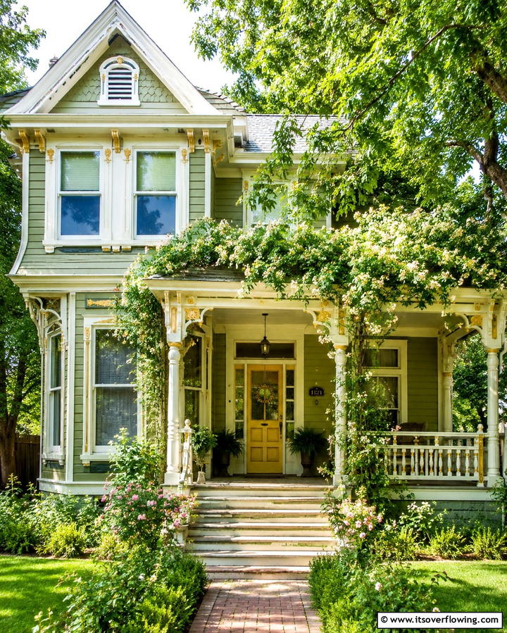 Sage Green SerenityOne - 25 Green Victorian House Colors for Historic Charm