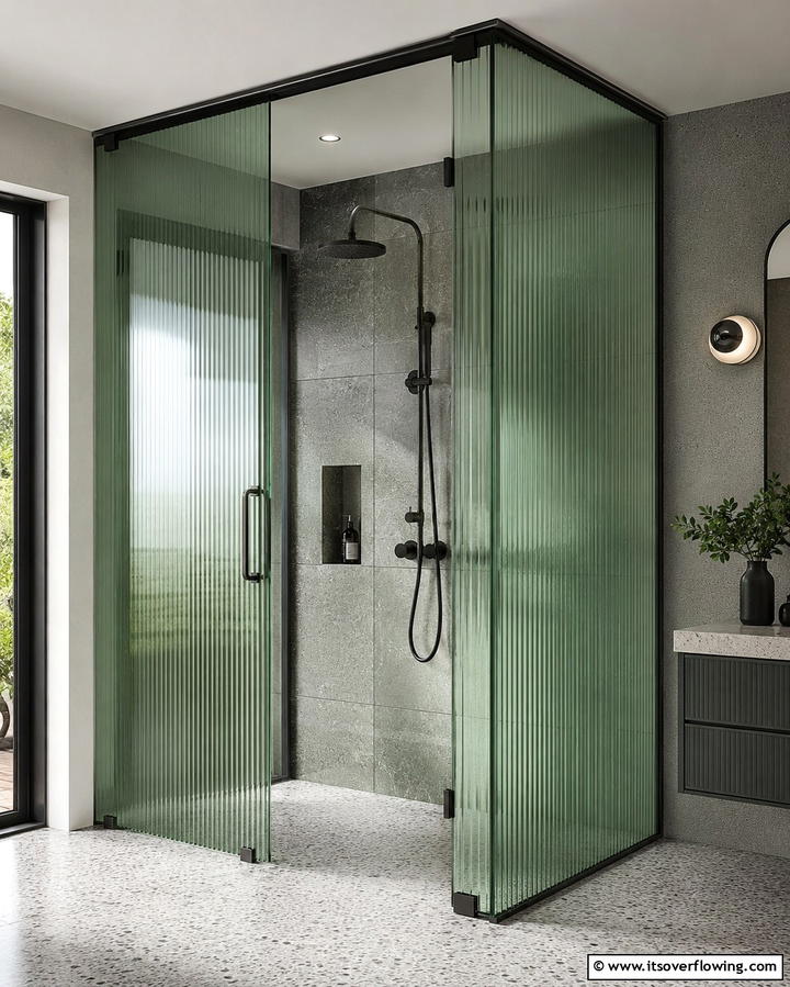 Sage Green Shower Enclosures for a Refreshing Feel - 25 Sage Green Bathroom Ideas for a Fresh and Calming Space