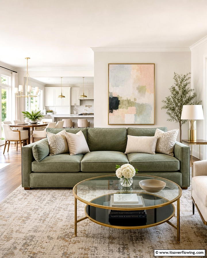Sage Green Sofa - 25 Sage Green Decor Ideas for a Calming and Stylish Home