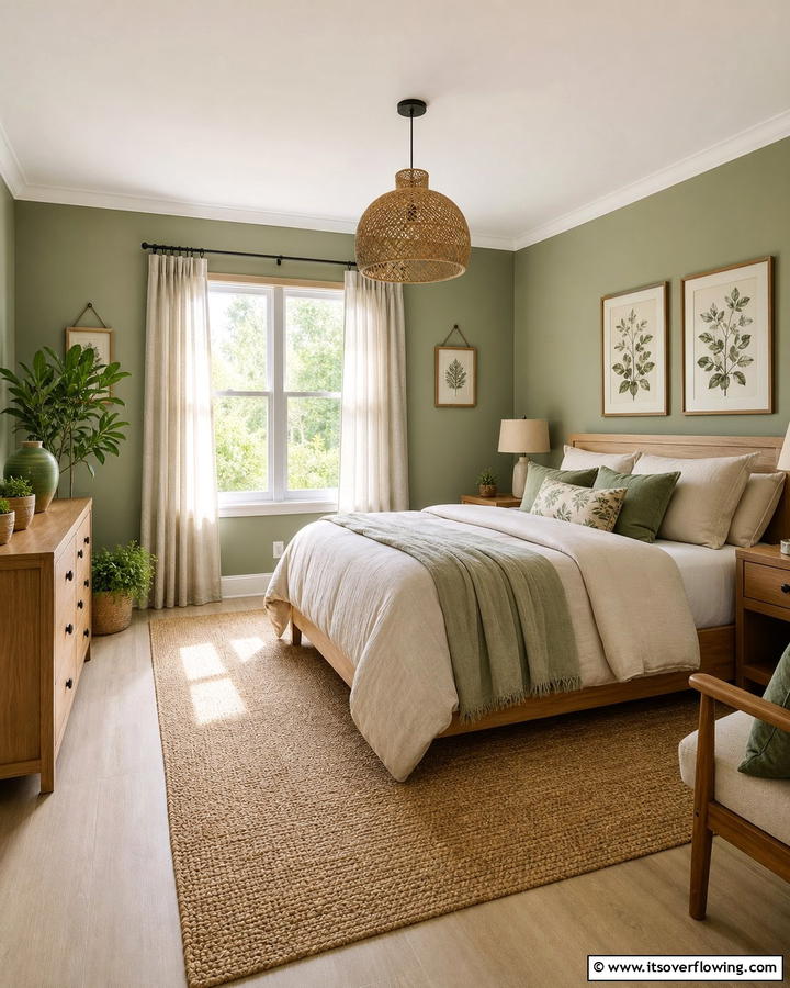 Sage Green Sophistication - 20 Pastel Bedroom Ideas for a Soft and Serene Space