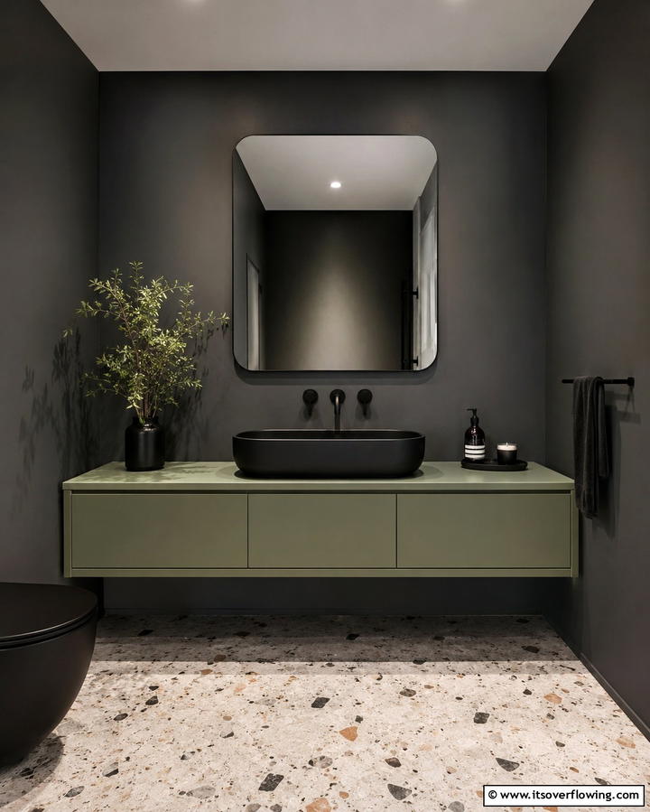 Sage Green Vanity for a Subtle Focal Point - 25 Sage Green Bathroom Ideas for a Fresh and Calming Space