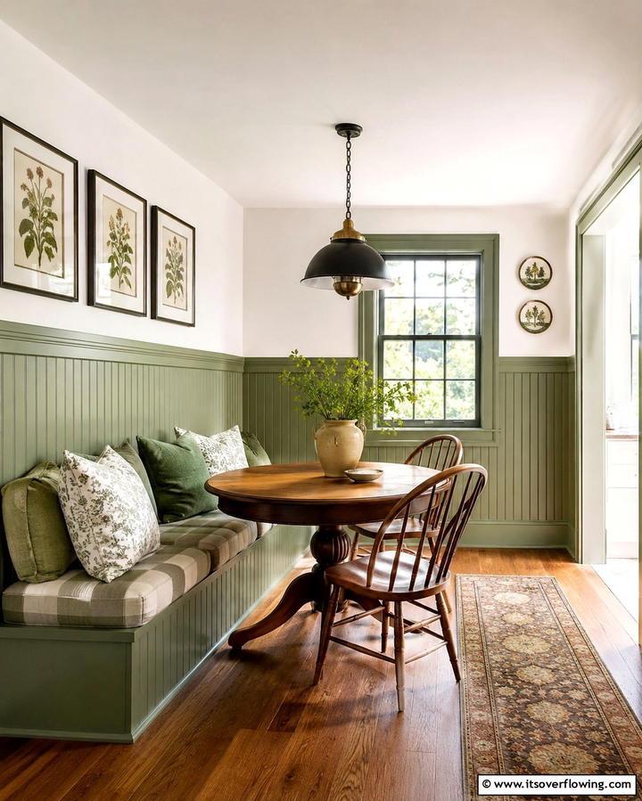 Sage Green Wainscoting for a Classic Touch - 25 Sage Green Kitchen Ideas for a Fresh and Inviting Space
