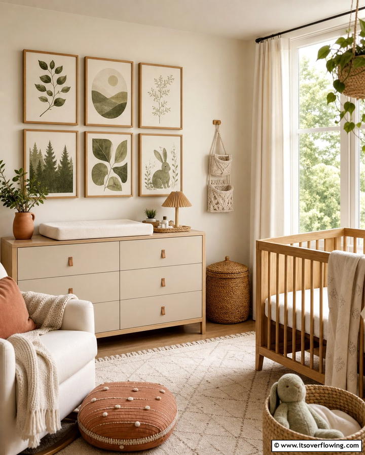 Sage Green Wall Art - 25 Sage Green Nursery Ideas for a Peaceful Baby Room