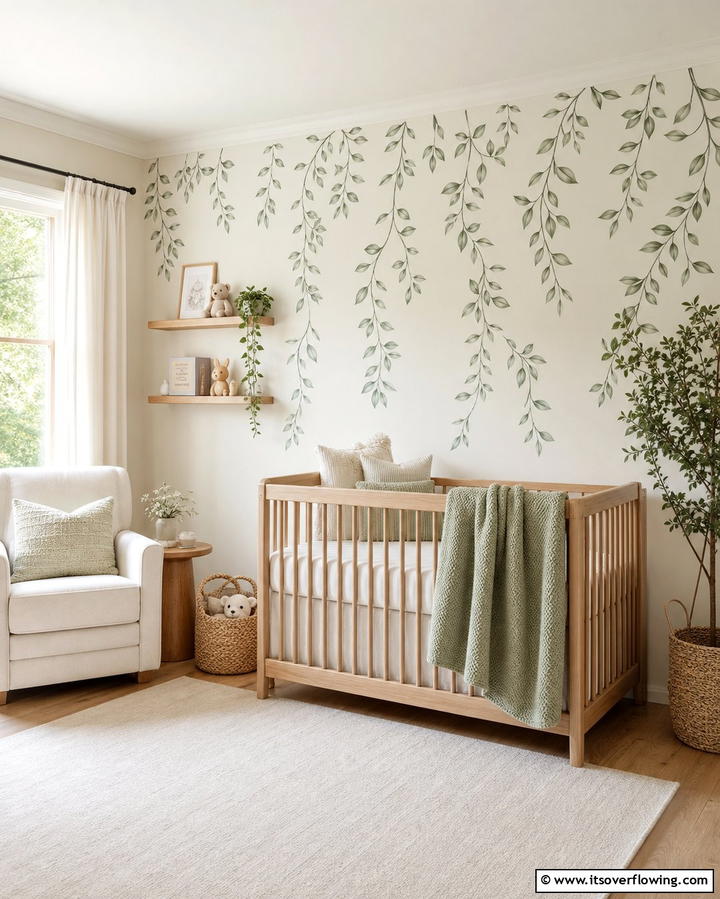 Sage Green Wall Decals - 25 Sage Green Nursery Ideas for a Peaceful Baby Room