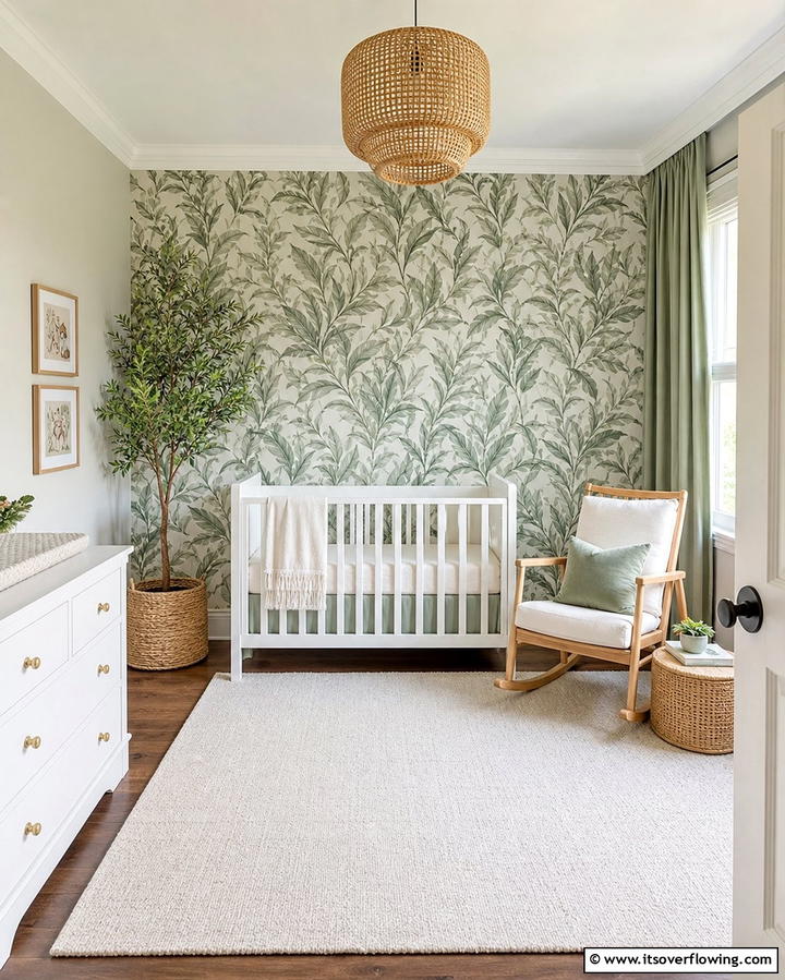 Sage Green Wallpaper - 25 Sage Green Nursery Ideas for a Peaceful Baby Room