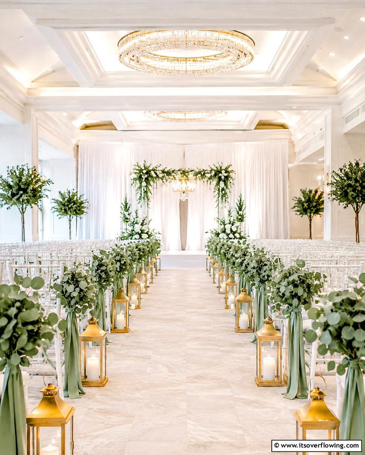 Sage Green Wedding Aisle Decor - 25 Sage Green Wedding Ideas for a Timeless Celebration