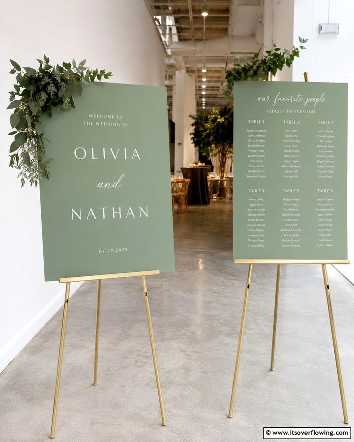 Sage Green Wedding Signage - 25 Sage Green Wedding Ideas for a Timeless Celebration