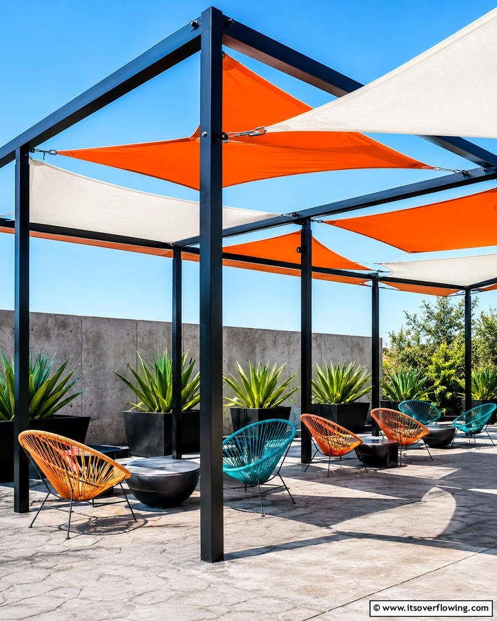 Sail Shades - 25 Pergola Shade Ideas to Transform Your Outdoor Space