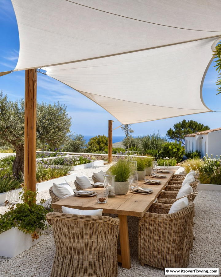 Sailcloth Canopies - 20 Garden Shade Ideas to Create a Cool and Comfortable Outdoor Space