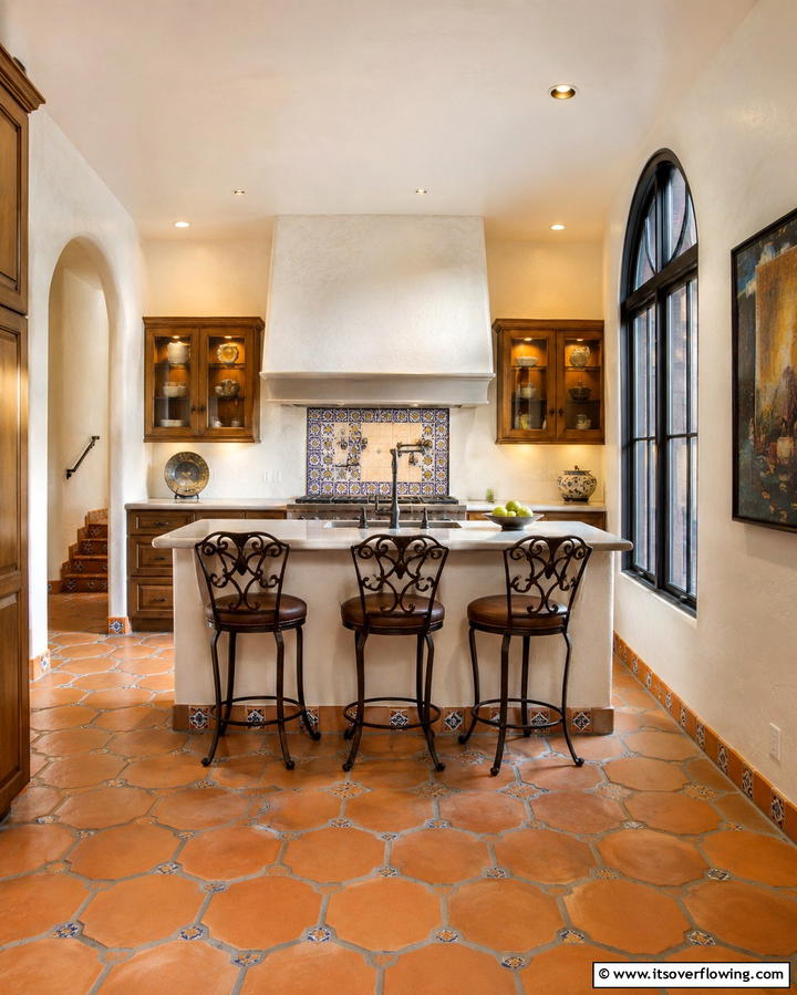 Saltillo Tile Accents - 25 Southwestern Kitchen Ideas for a Warm Appeal