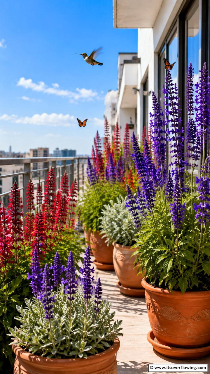 Salvia - 30 Flowering Plants for Balcony Gardens - Colorful Displays